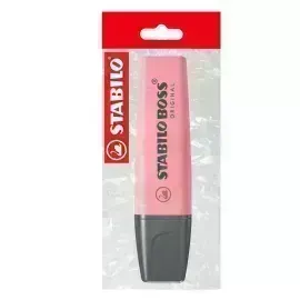 Resaltador, Boss, Punta Biselada 2.0-5.0 mm, Colores Pastel, Flor de Cerezo Rosa, Pack x 1 Und.
