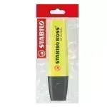 Resaltador, Boss, Punta Biselada 2.0-5.0 mm, Colores Fluo, Amarillo, Pack x 1 Und.