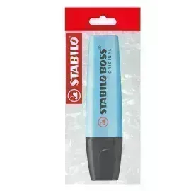 Resaltador, Boss, Punta Biselada 2.0-5.0 mm, Colores Fluo, Azul, Pack x 1 Und.