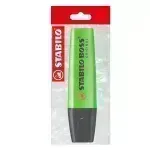 Resaltador, Boss, Punta Biselada 2.0-5.0 mm, Colores Fluo, Verde, Pack x 1 Und.