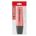 Resaltador, Boss, Punta Biselada 2.0-5.0 mm, Colores Fluo, Rojo, Pack x 1 Und.