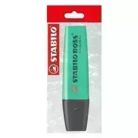 Resaltador, Boss, Punta Biselada 2.0-5.0 mm, Colores Fluo, Turquesa, Pack x 1 Und.