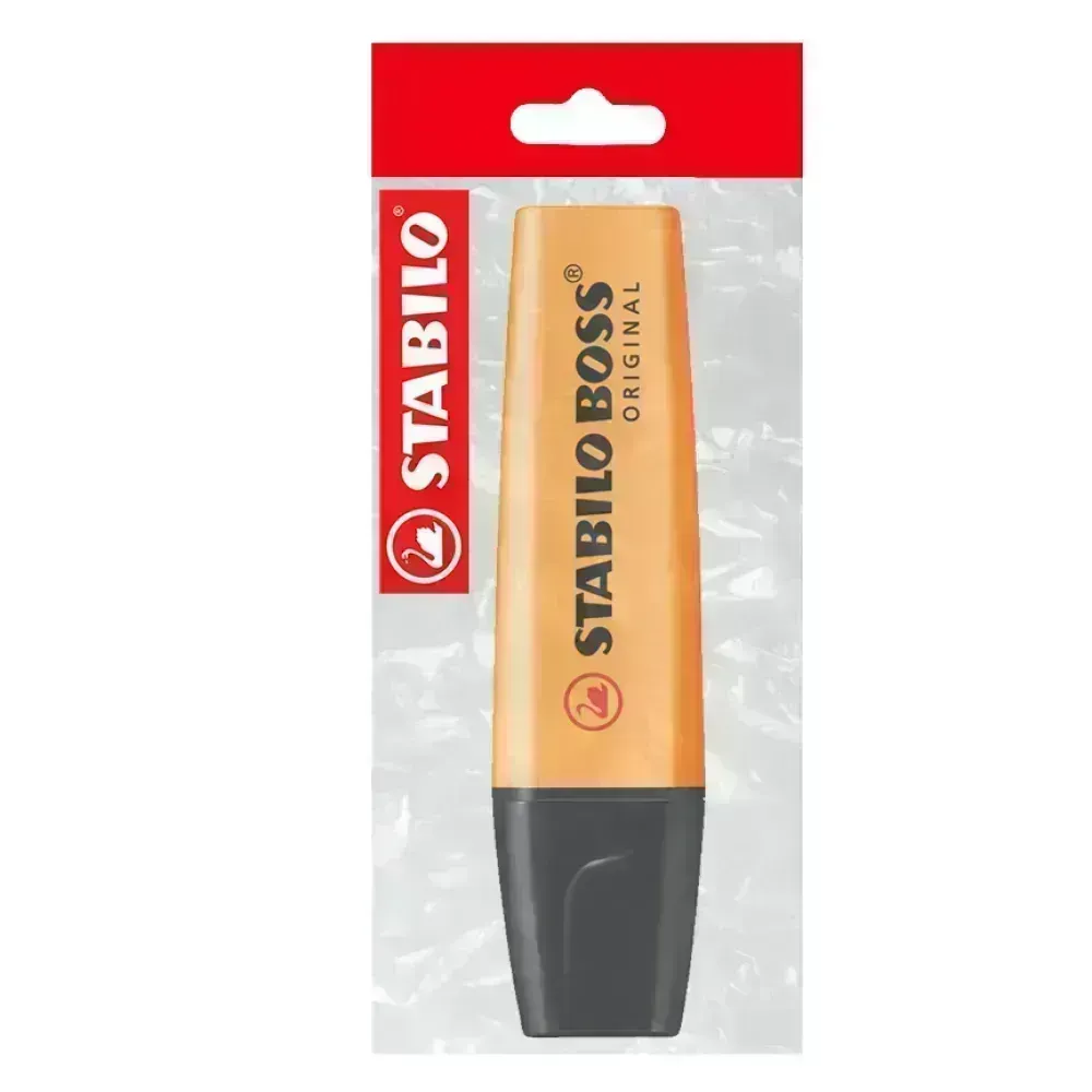 Resaltador, Boss, Punta Biselada 2.0-5.0 mm, Colores Fluo, Naranja, Pack x 1 Und.
