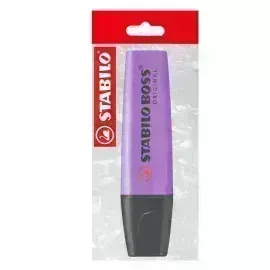 Resaltador, Boss, Punta Biselada 2.0-5.0 mm, Colores Fluo, Lavanda, Pack x 1 Und.