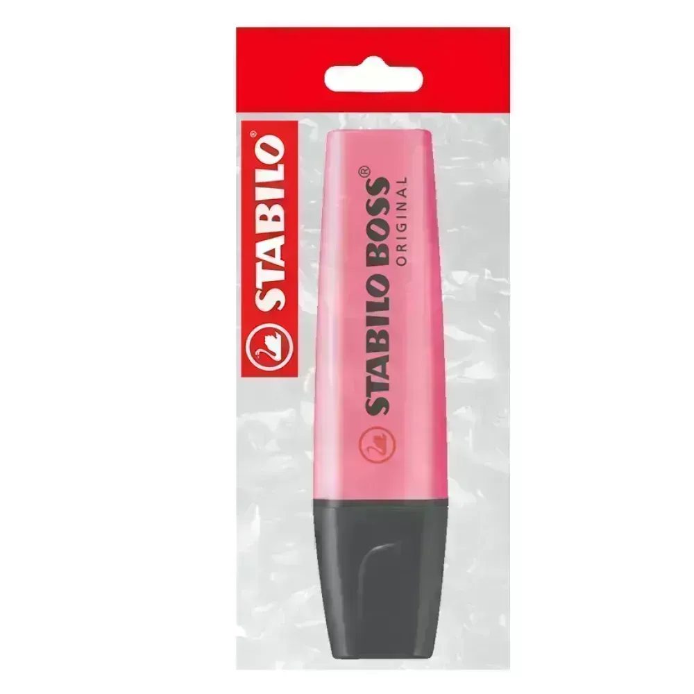 Resaltador, Boss, Punta Biselada 2.0-5.0 mm, Colores Fluo, Rosado, Pack x 1 Und.