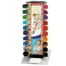 Micropunta/Felpa, Point 88, Punta Fina  0.4 mm, Exhibidor x 240 Unds, 20 Colores Surtidos