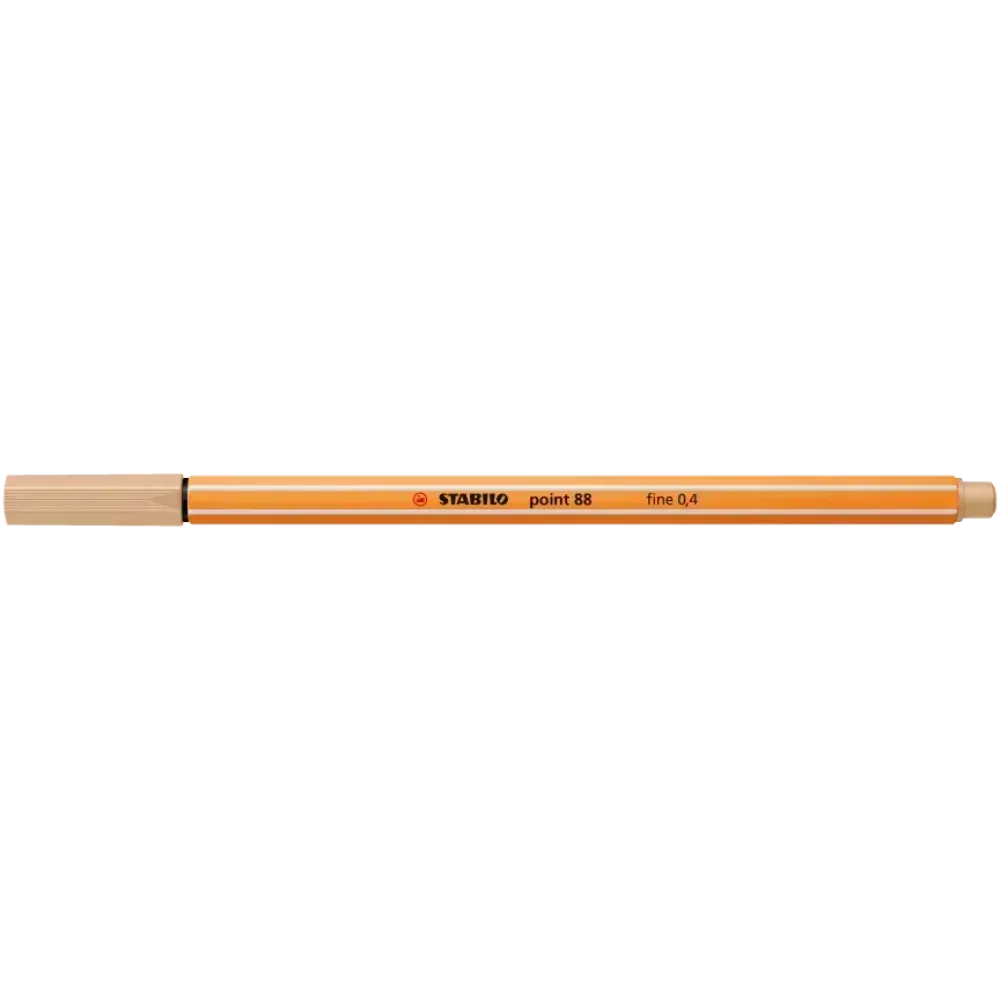 Micropunta/Felpa, Point 88, Punta Fina  0.4 mm, Beige, Unidad
