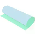 Cartulina Bicolor, 50 cm x 65 cm, Pastel Celeste y Pastel Verde, Und.
