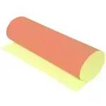 Cartulina Bicolor, 50 cm x 65 cm, Pastel Naranja y Pastel Amarillo, Und.