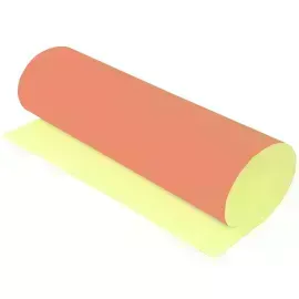 Cartulina Bicolor, 50 cm x 65 cm, Pastel Naranja y Pastel Amarillo, Und.