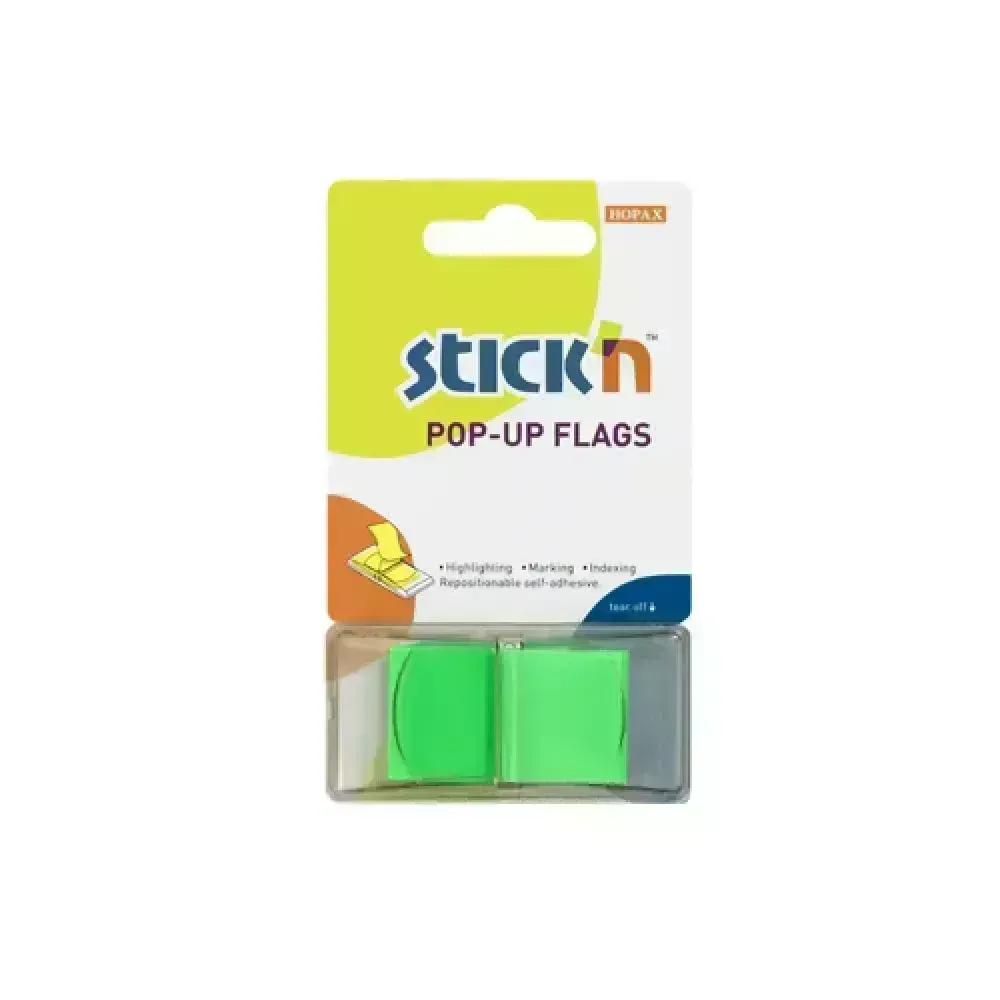 Film Index, Pop-Up, 45 mm x 25 mm, Blister x 25 Barras, Col. Verde Limon