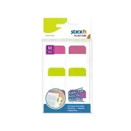 Pestañas p/folders, Blister 6 Col Magenta. 10 Pestañas x Color. 