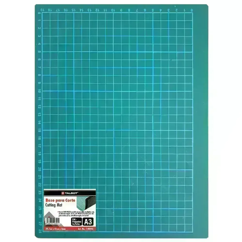 Base/Tabla para Corte, cm y pulg, Tam. A3, 1 Und