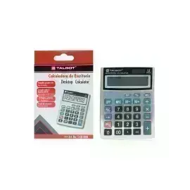 Calculadora, Escritorio, Med. 12 dígitos, solar y baterías, 1 Und.