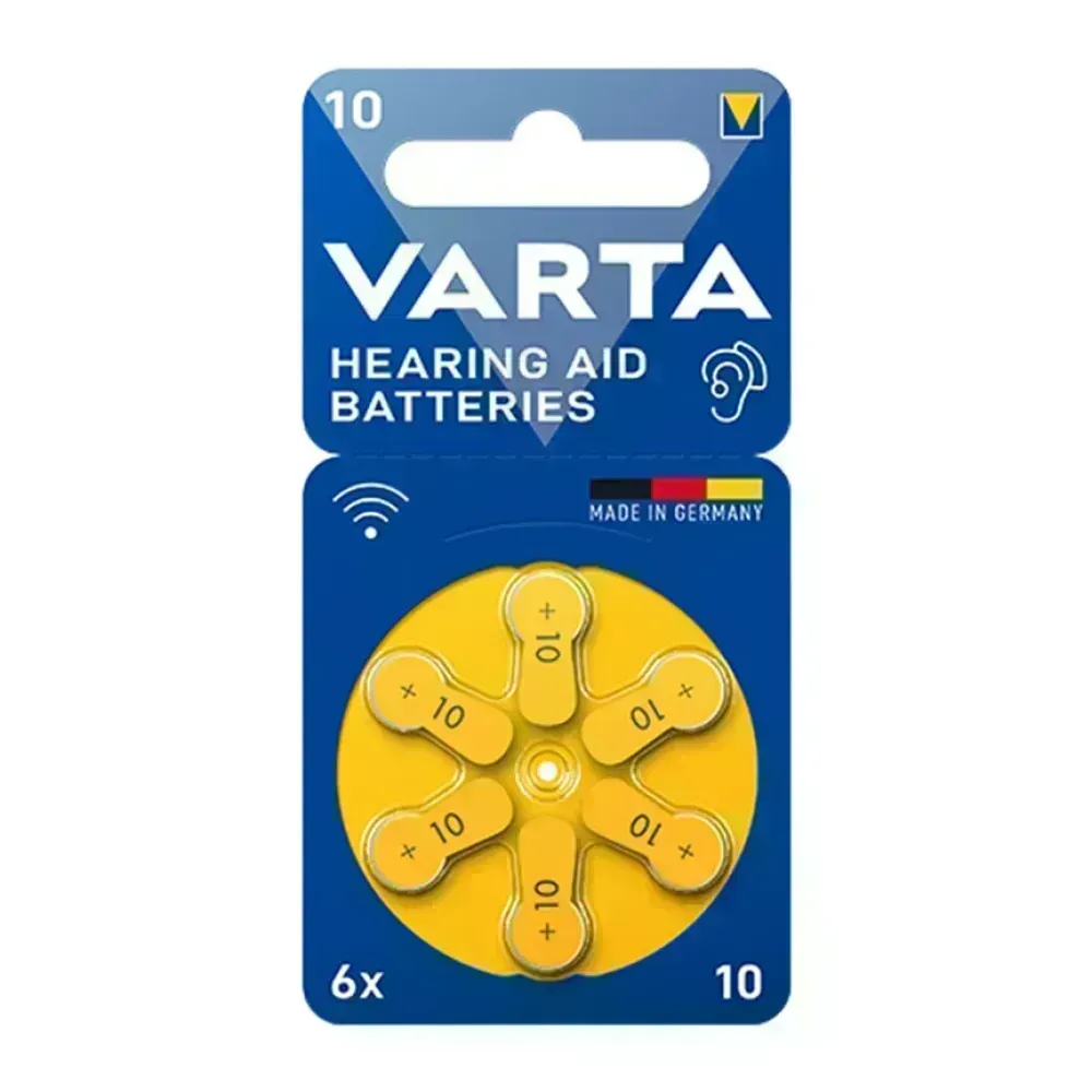Pilas para Audifonos - 10 - Blister x 6 - VARTA