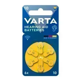 Pilas para Audifonos - 10 - Blister x 6 - VARTA