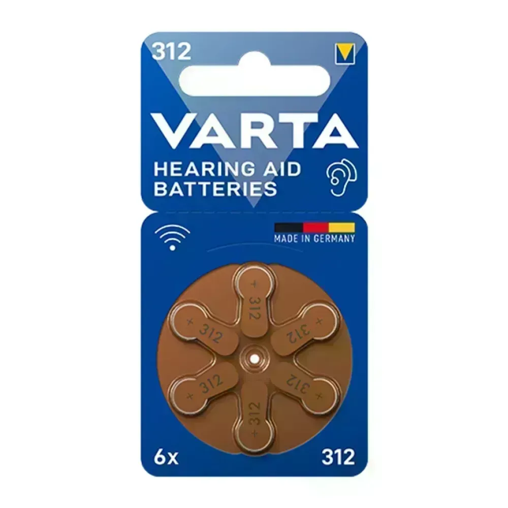 Pilas para Audifonos - 312 - Blister x 6 - VARTA