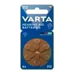 Pilas para Audifonos - 312 - Blister x 6 - VARTA