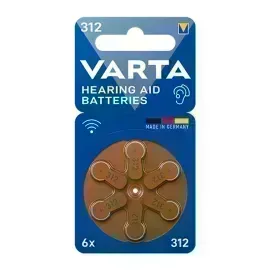 Pilas para Audifonos - 312 - Blister x 6 - VARTA